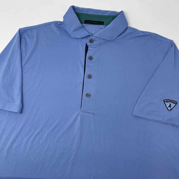 Greyson Other - Greyson Light Blue Short Sleeve Polo Shirt Men's Size Large Golf Stretch